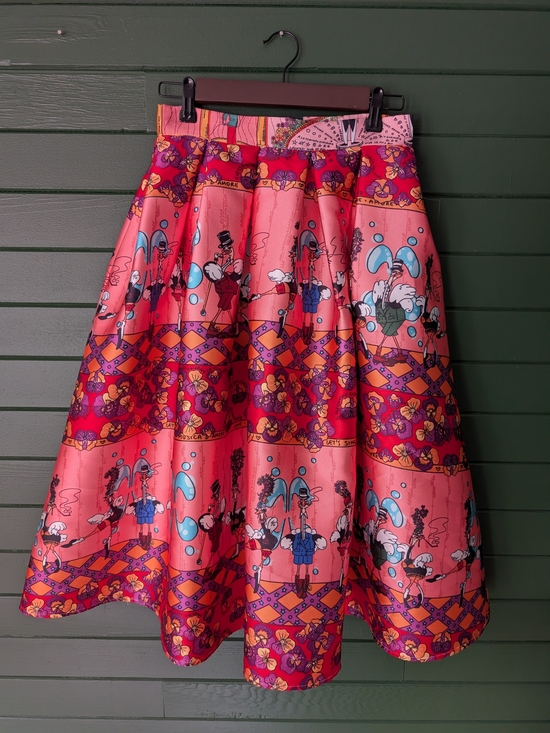 Alessandro Enriquez Dresses & Skirts - Playful Italian Designer A-Line Midi Skirt